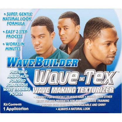Wavebuilder Wave Tex Wave Making Texturizer Kit front packaging for professional wave training