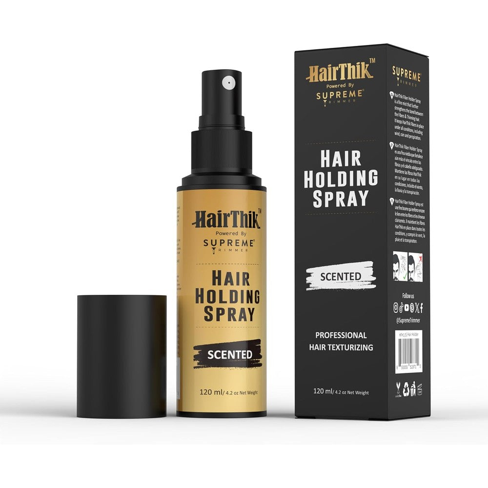 Supreme Trimmer HairThik Fiber Holding Spray 120ml front view bottle