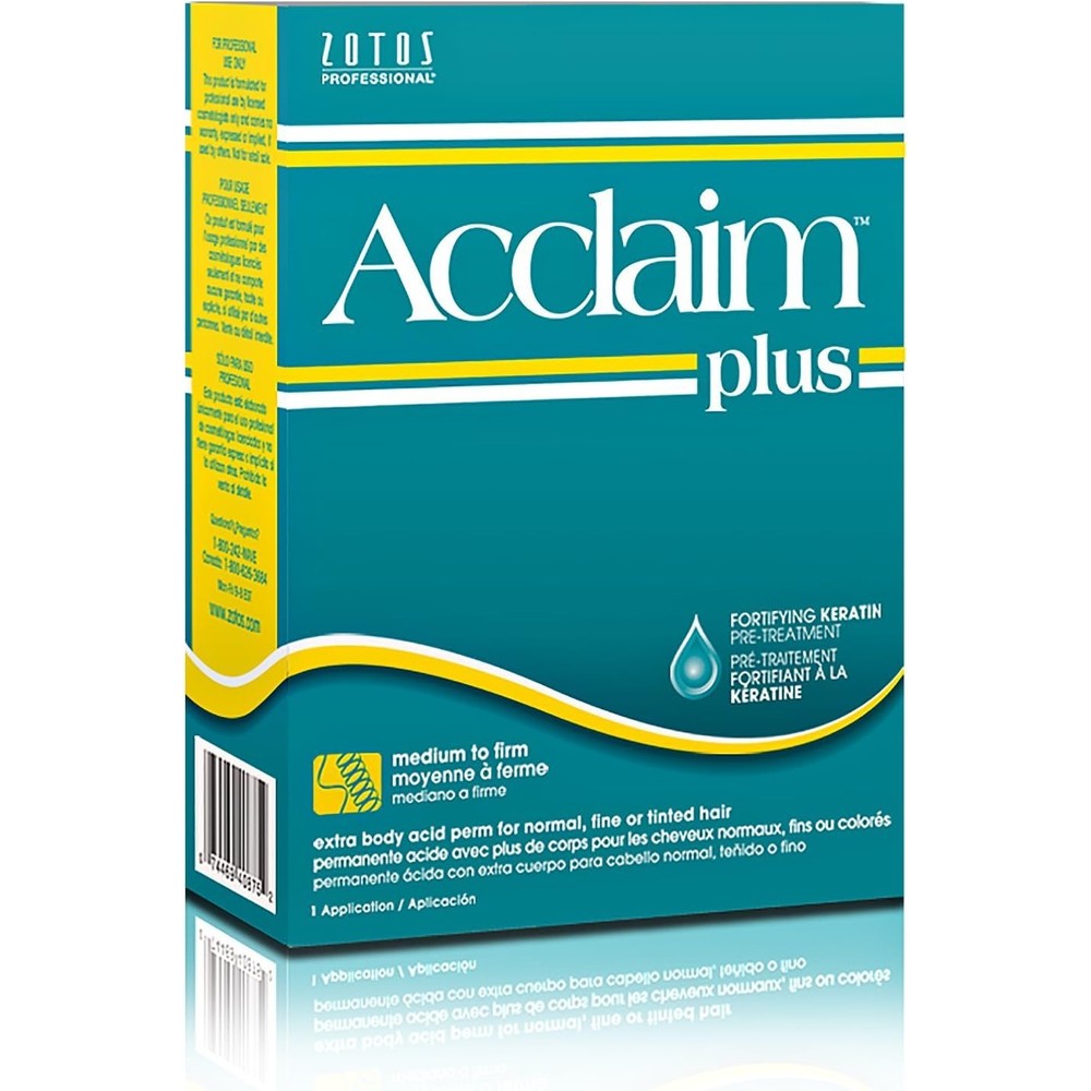 Zotos Acclaim Plus Extra Body Acid Perm front view packaging
