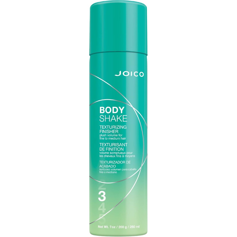 Joico Body Shake Texturizing Finisher front view premium volumizing aerosol can