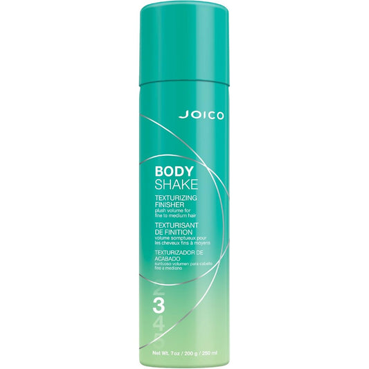 Joico Body Shake Texturizing Finisher front view premium volumizing aerosol can
