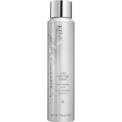 Kenra Platinum Dry Texture Spray Six front view showcasing premium packaging for salon volume