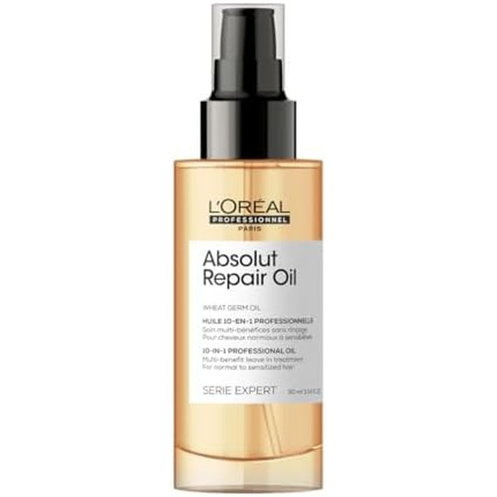 L'Oreal Professionnel Paris Absolut Repair 10-in-1 Hair Oil front pump bottle view