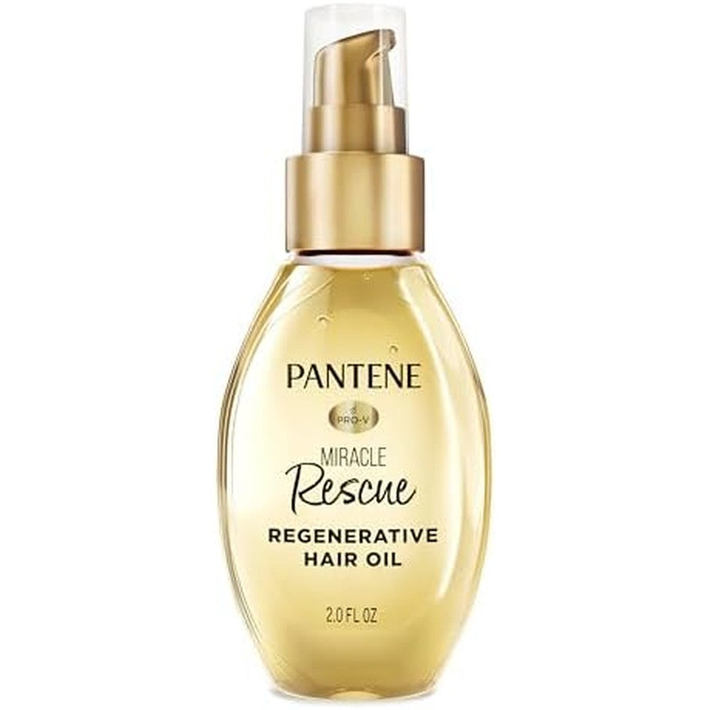Pantene Miracle Rescue Regenerative Hair Oil front packaging view for deep hair repair