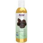 NOW Foods Certified Organic Jojoba Oil 4 Ounce front bottle view showing USDA organic certification seal.