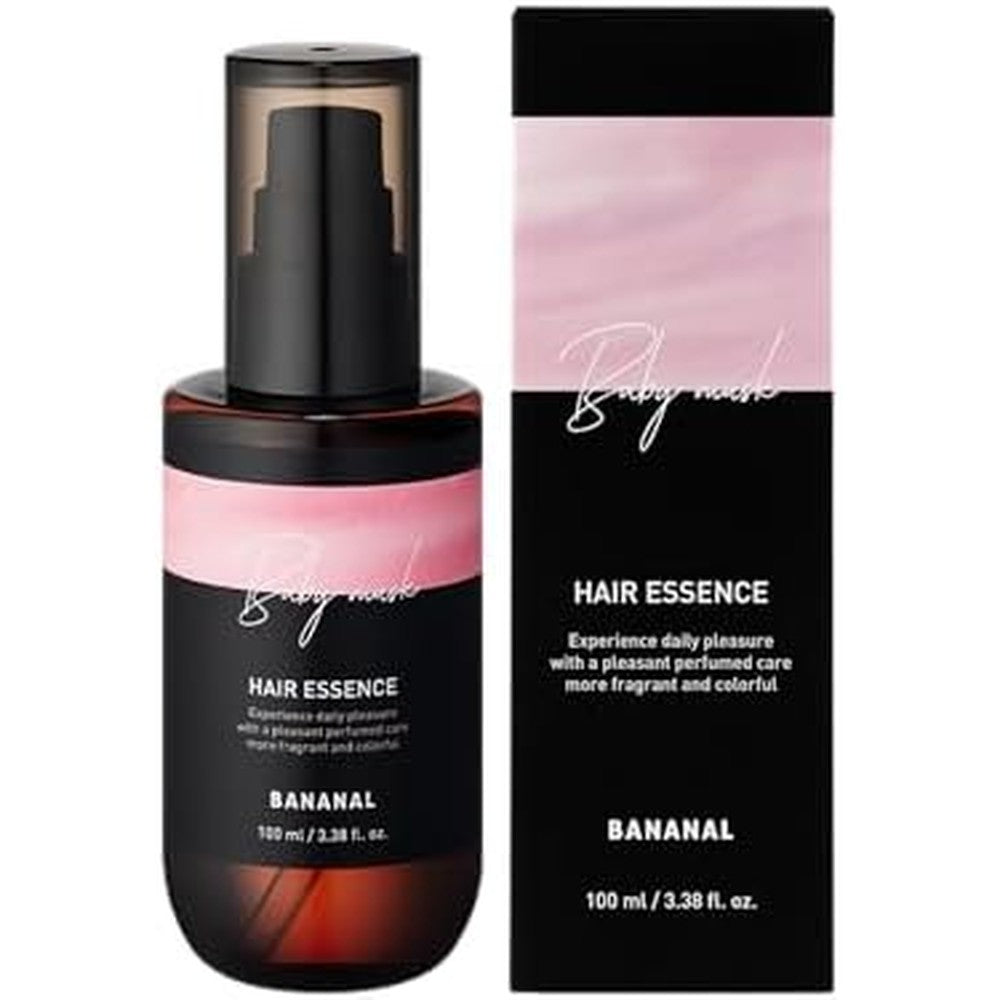 BANANAL 2-in-1 Korean Hair Perfume Oil and Serum front view bottle for glass hair shine