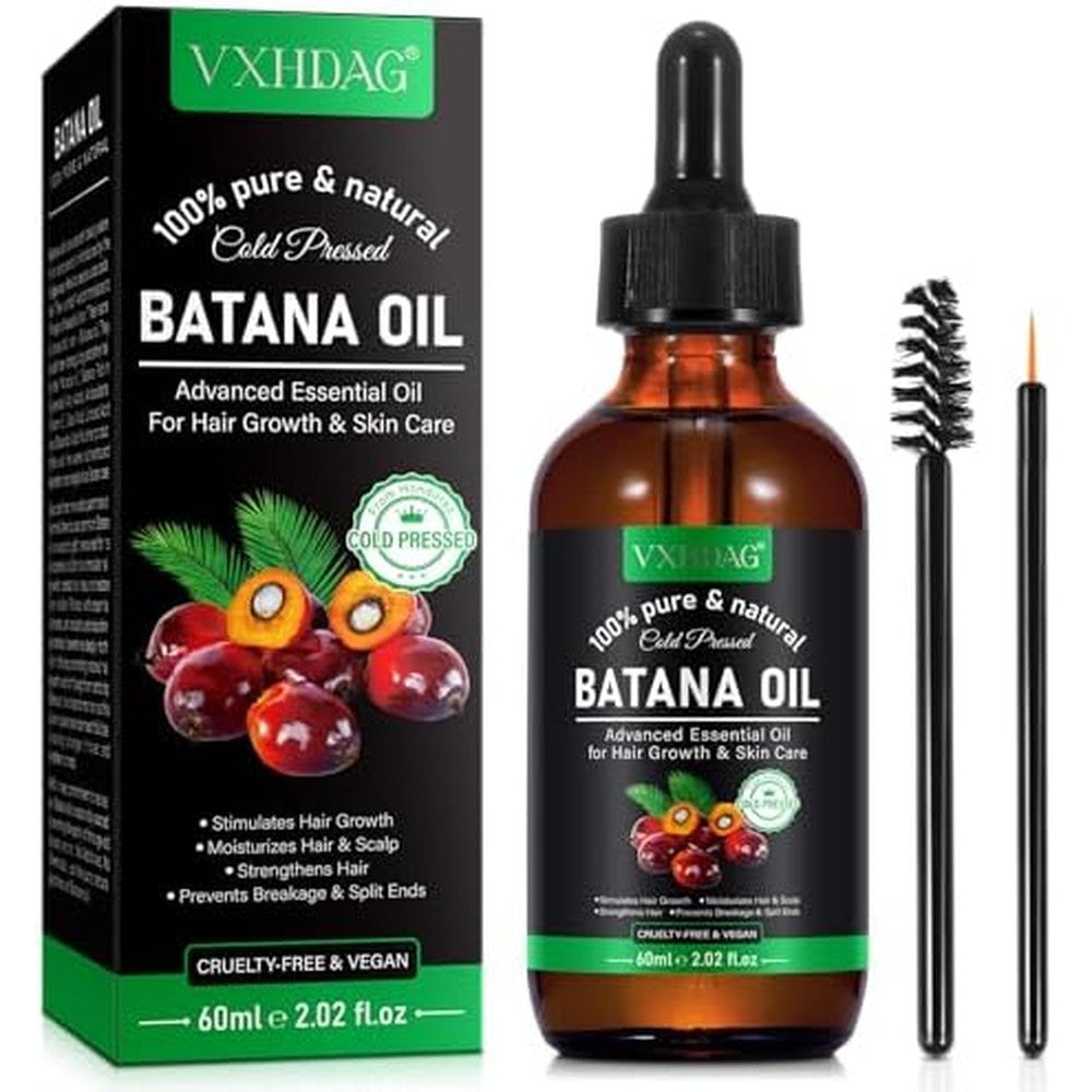 VXHDAG Batana oil bottle front view for natural hair growth treatment
