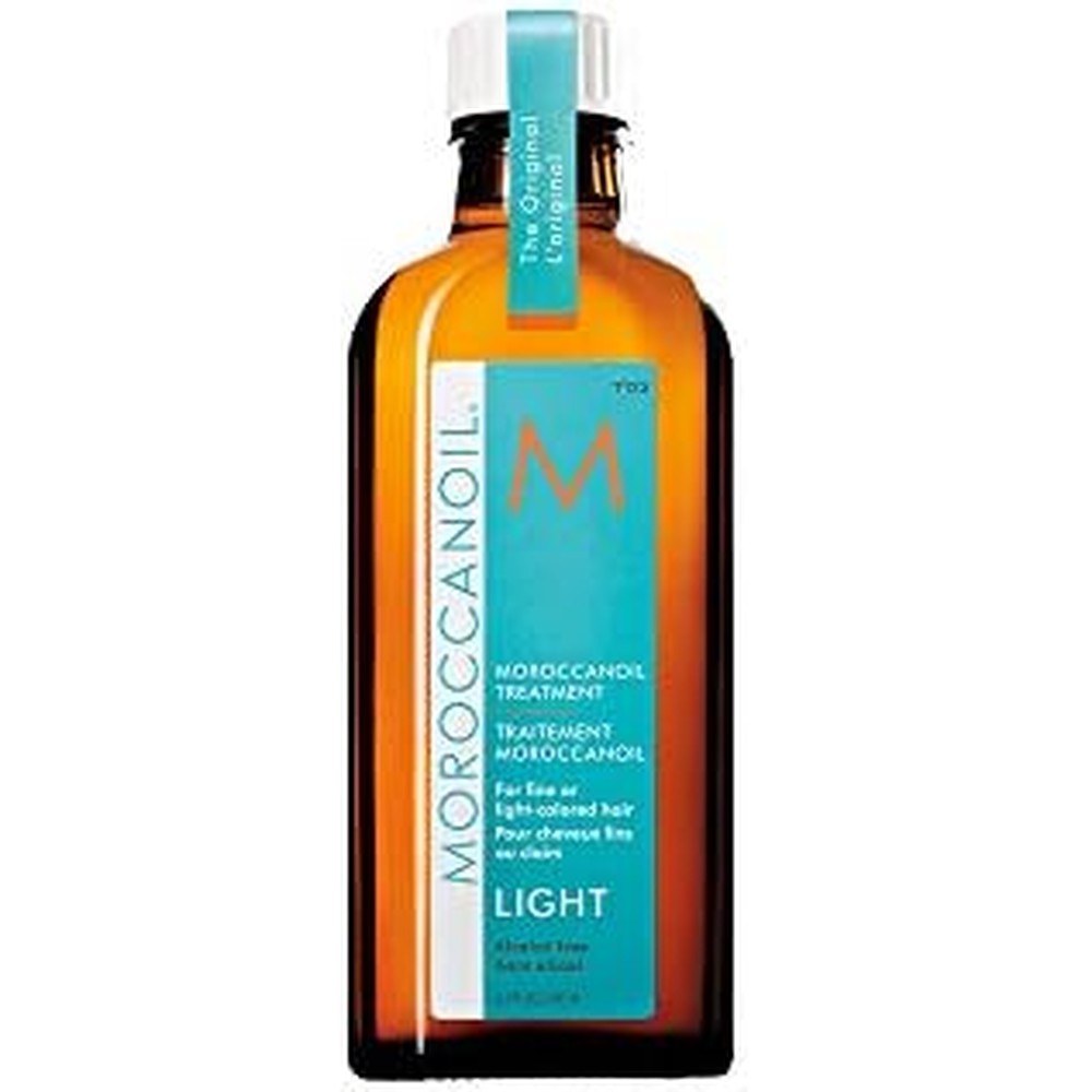Moroccanoil Treatment Light Hair Oil 100ml front view bottle with iconic blue label