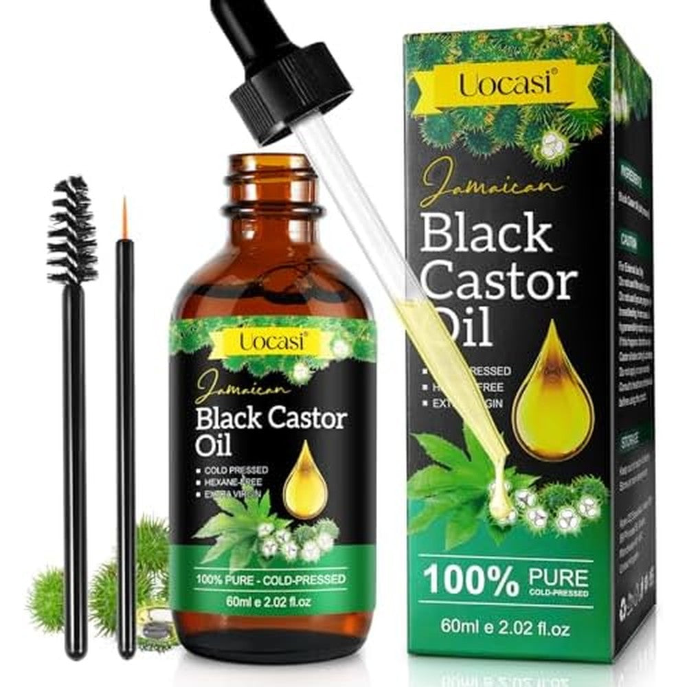 Nifeishi Uocasi Jamaican Black Castor Oil front view bottle for hair growth