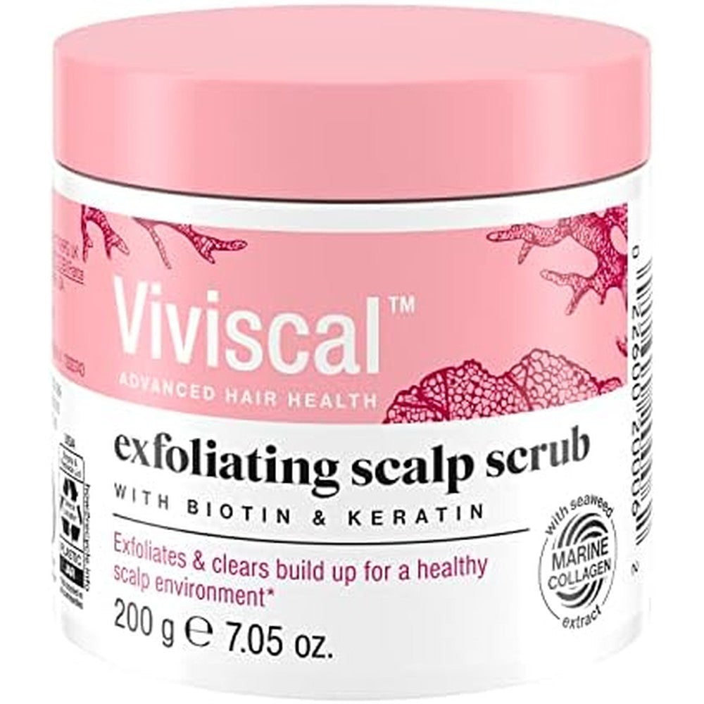 Viviscal Exfoliating Scalp Scrub front view jar packaging
