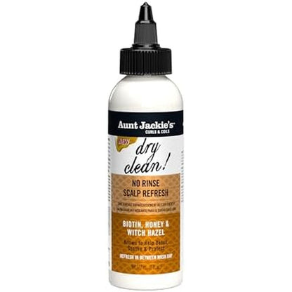 Aunt Jackie's Braid Plus Twist Dry Clean No Rinse Scalp Refresh bottle front view