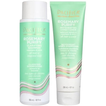 Pacifica Rosemary Purify Shampoo and Conditioner set front view