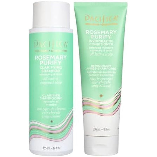 Pacifica Rosemary Purify Shampoo and Conditioner set front view