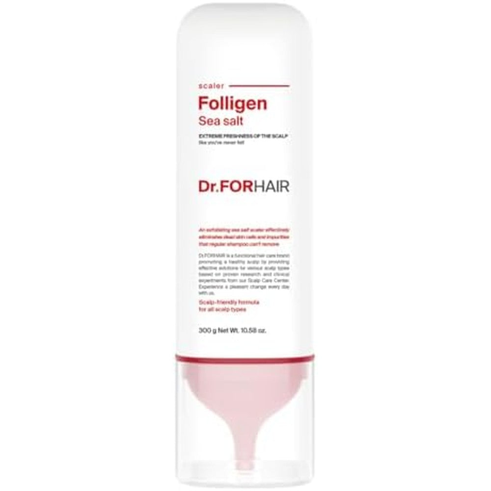 Dr.FORHAIR Folligen Sea Salt Scaler front packaging view for authentic scalp care import