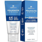 Technical Precision Hermon Folliculitis Cream front packaging view showing 100 gram size and branding.