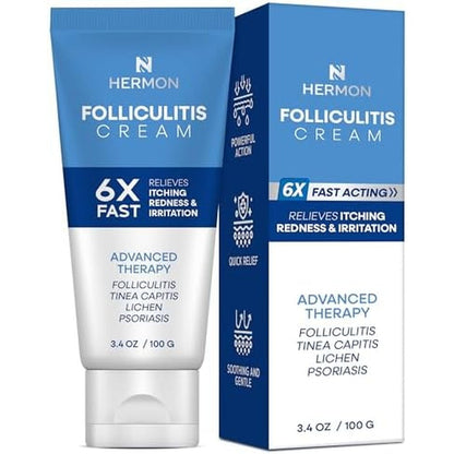 Hermon Folliculitis Cream 100g front view for skin relief