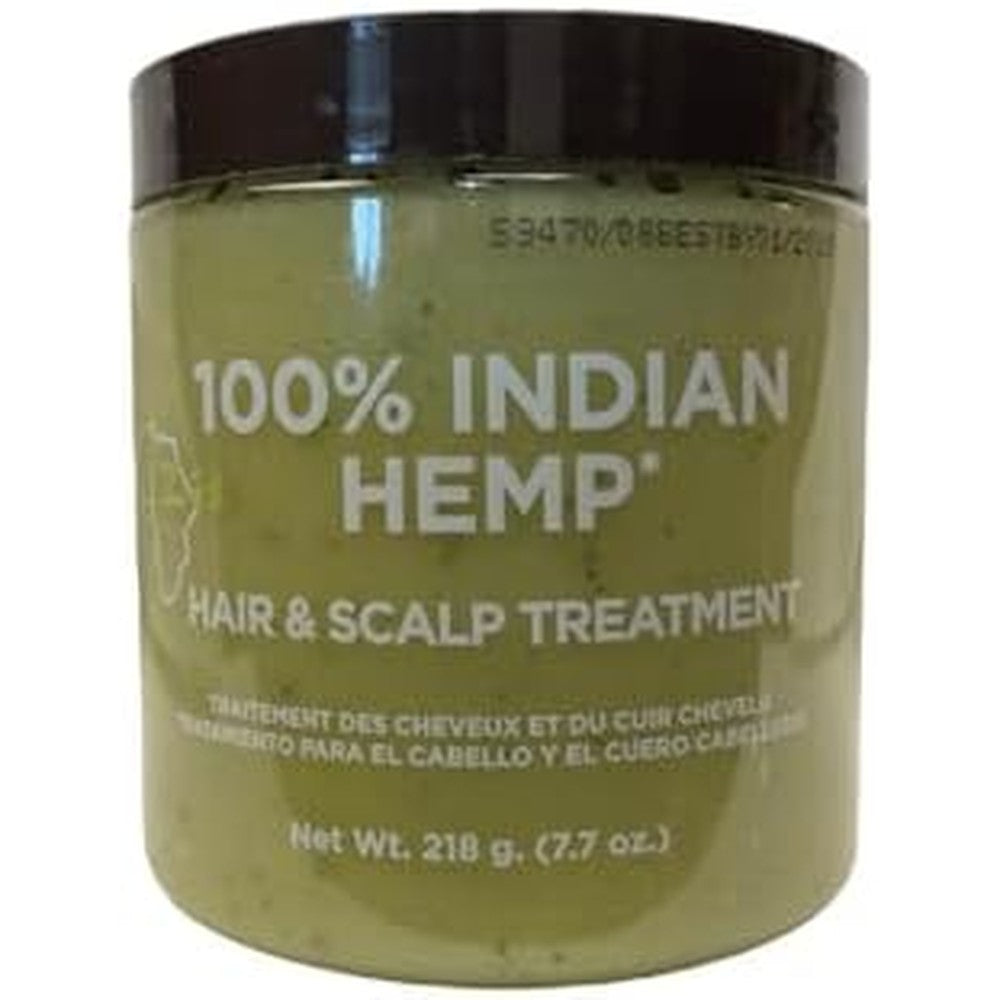Kuza Indian Hemp Hair and Scalp Treatment front view jar