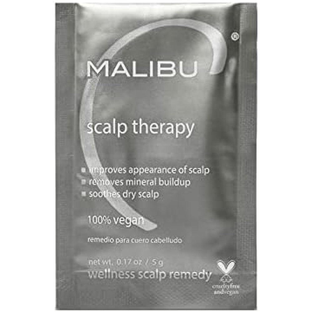 Malibu C scalp therapy wellness remedy packet front view packaging