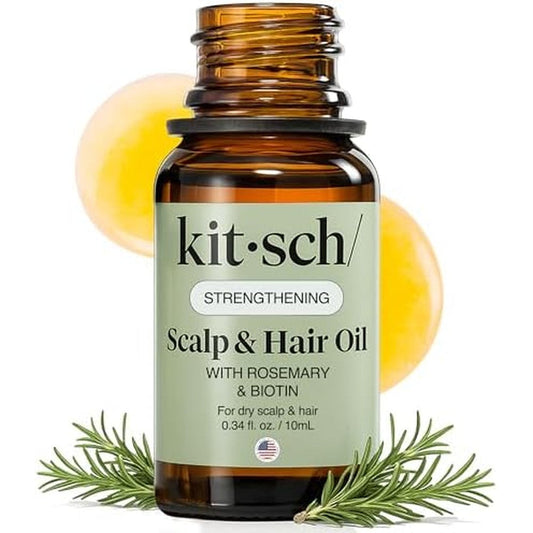 Kitsch Rosemary Strengthening Scalp and Hair Oil 10mL bottle front view