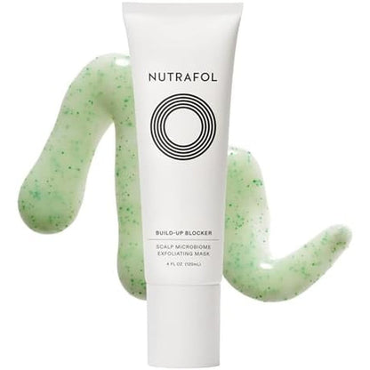 Nutrafol Exfoliating Scalp Mask 4 Fl Oz bottle with precision applicator tip