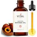 Vital Strands batana oil front view bottle with dropper