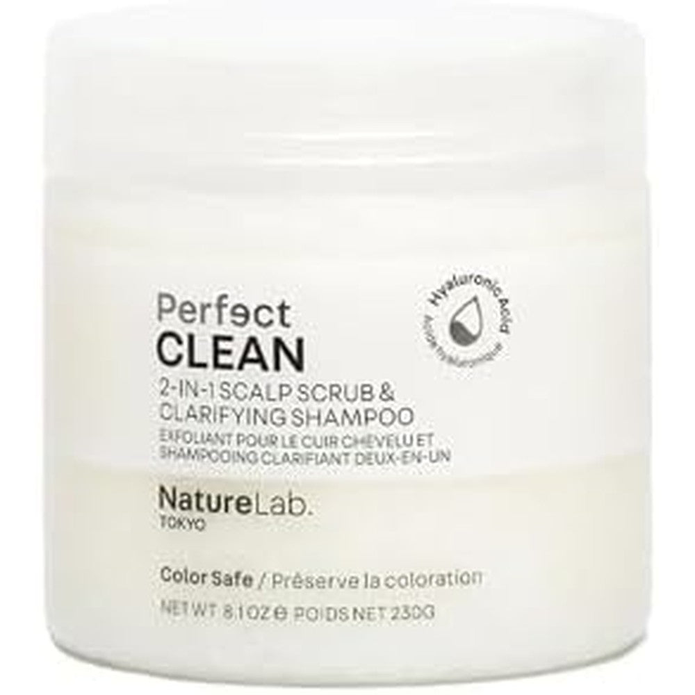 NatureLab Tokyo Perfect Clean Scalp Scrub And Clarifying Shampoo front view packaging