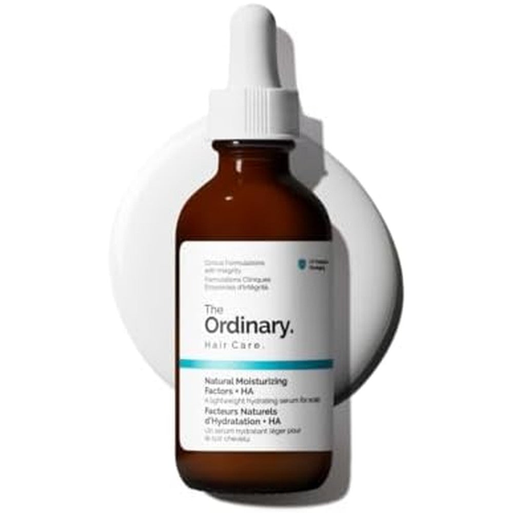 The Ordinary Natural Moisturizing Factors And Hyaluronic Acid Scalp Serum front view bottle packaging