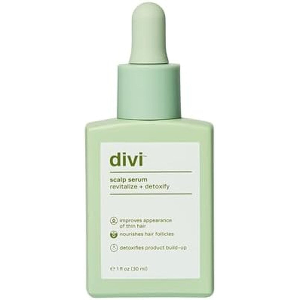 Divi scalp serum bottle front view packaging