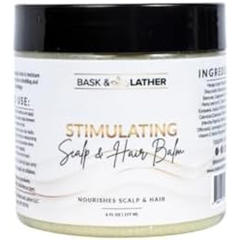 Bask and Lather Stimulating Scalp and Hair Balm front view