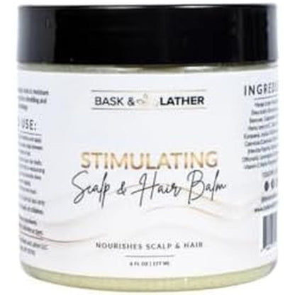 Bask and Lather Stimulating Scalp and Hair Balm front view