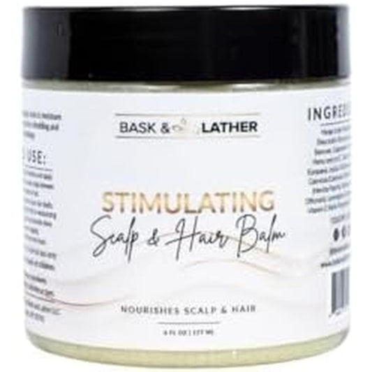 Bask and Lather Stimulating Scalp and Hair Balm front view