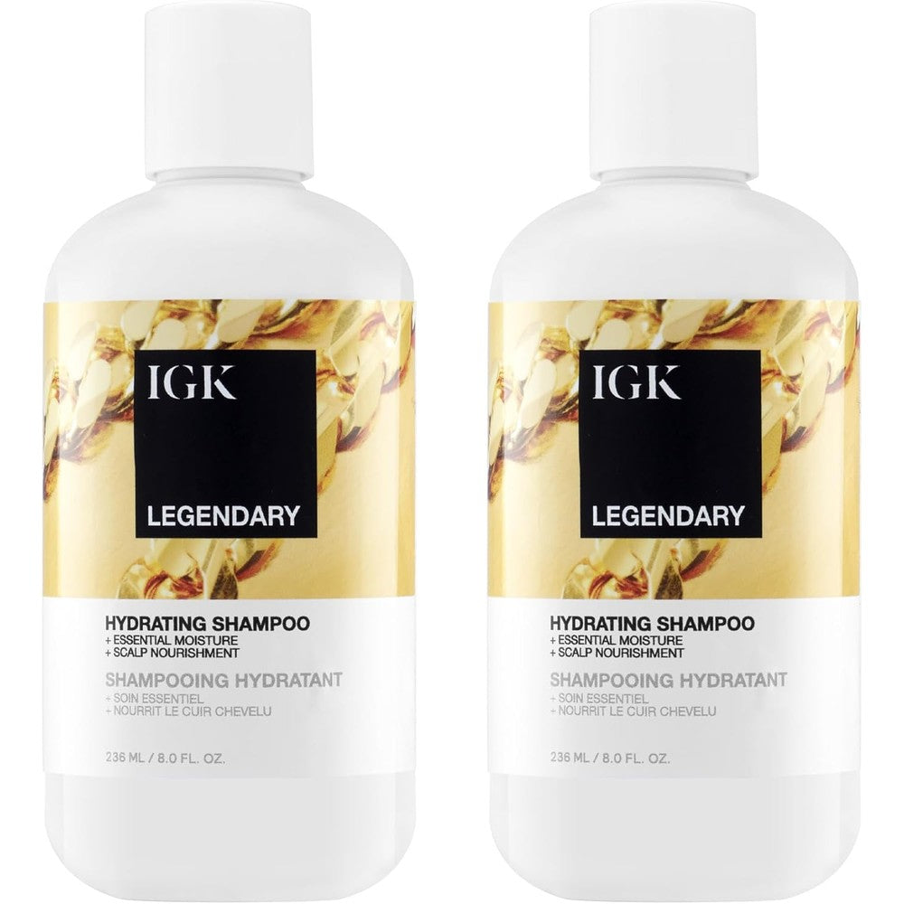 IGK Legendary Shampoo front view bottle showing brand label