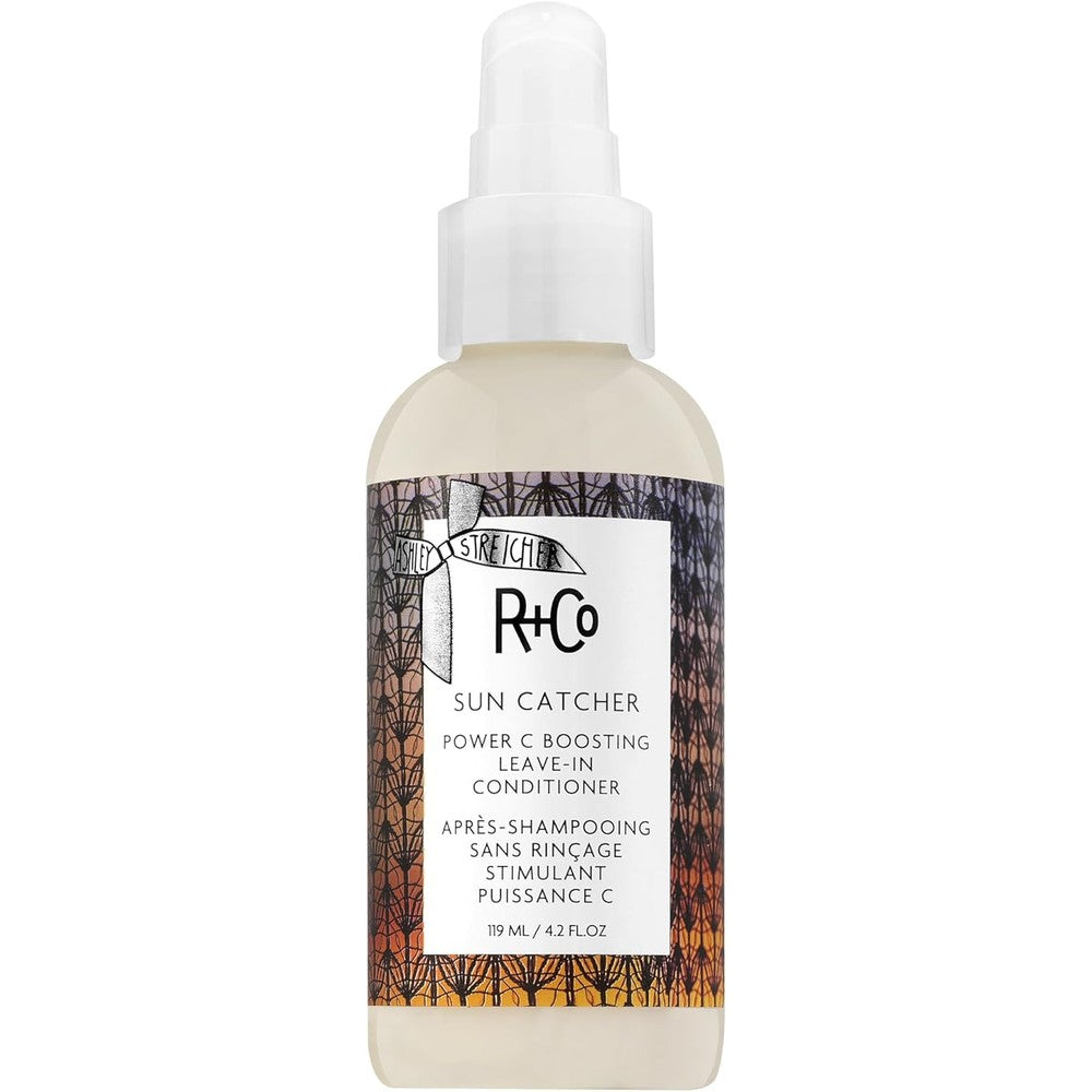 R+Co Sun Catcher Power C Nourish And Refresh Styling Spray front view bottle