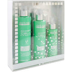 Abril Et Nature Cell Innove rejuvenating hair care set front view with green bottles.