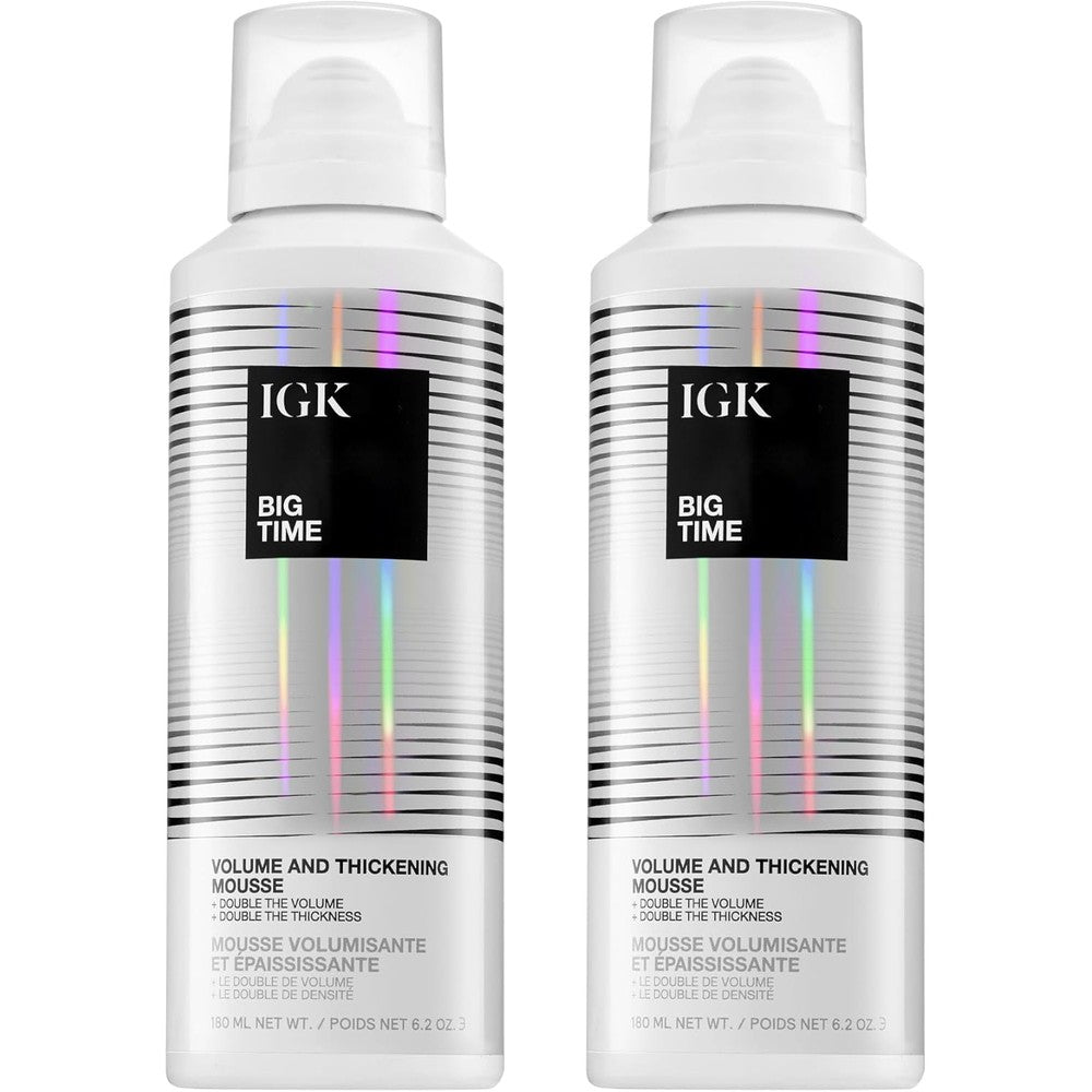 IGK Big Time Volume And Thickening Mousse front view bottle