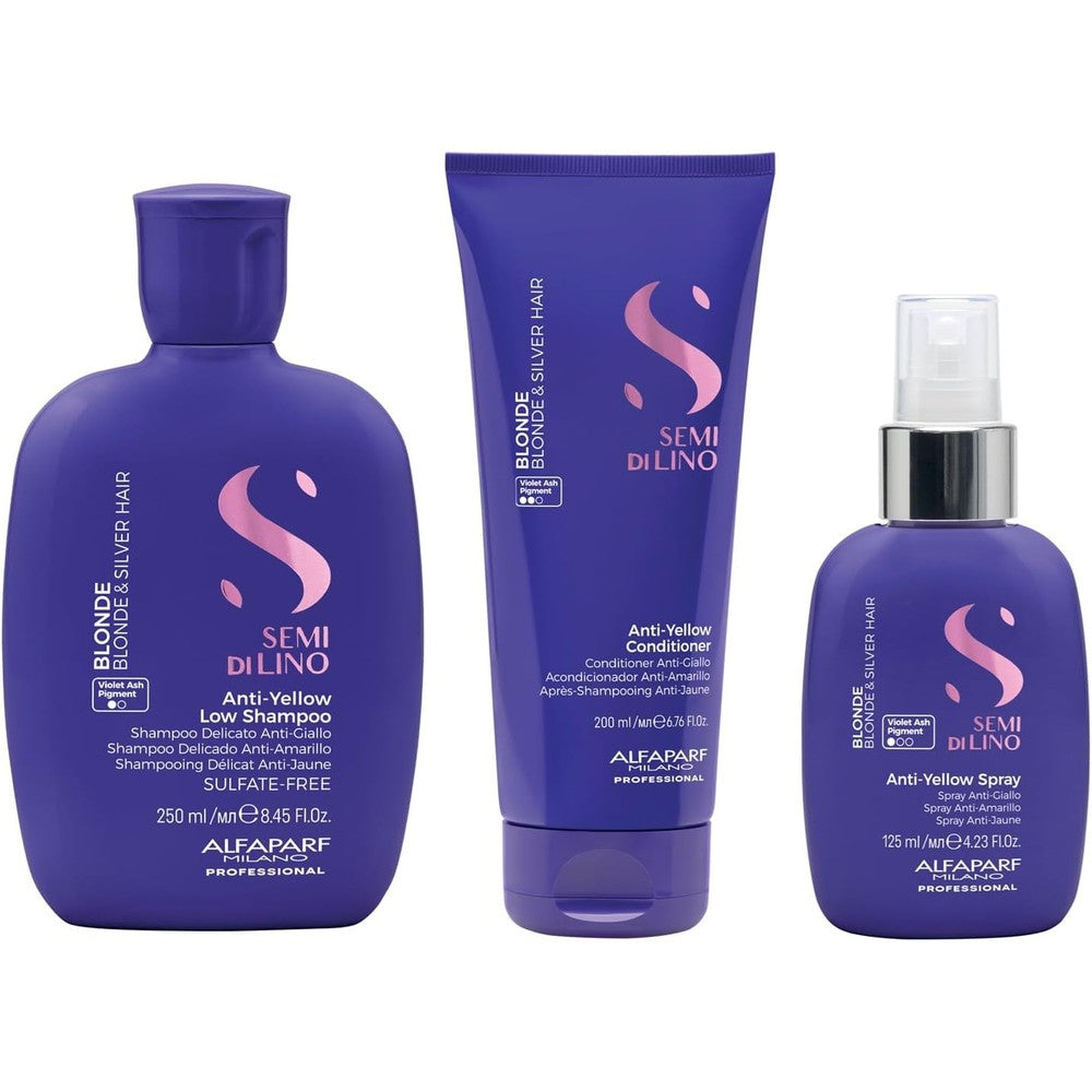 Alfaparf Milano Semi Di Lino Blonde Gift Set front view