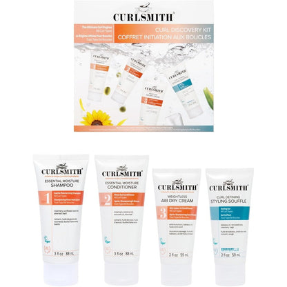 Curlsmith Curl Discovery Kit four piece travel set for curly hair care