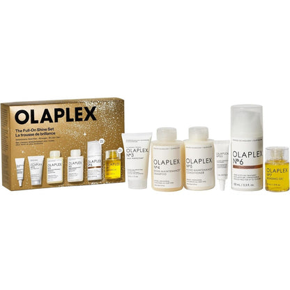 Olaplex Number 7 Bonding Oil front view showing sleek glass bottle packaging.