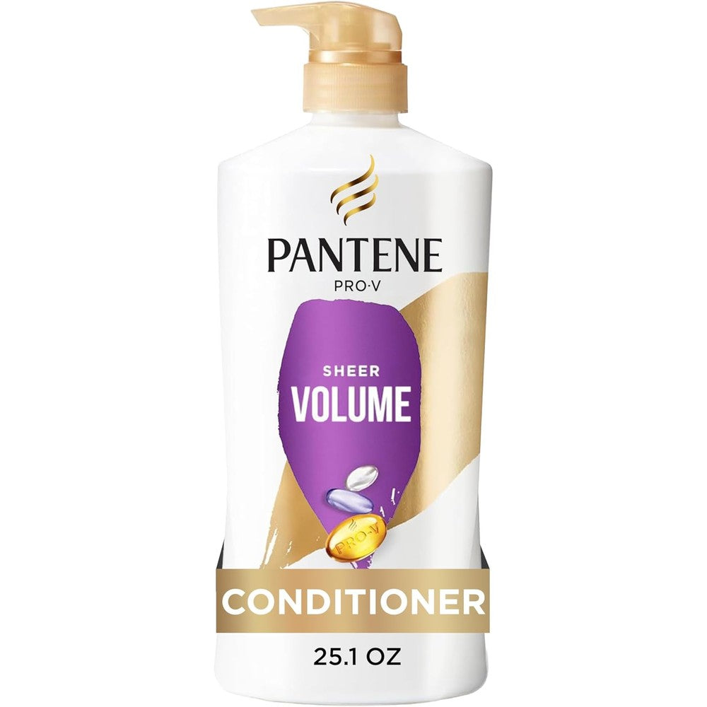 Pantene Sheer Volume Conditioner front bottle view imported