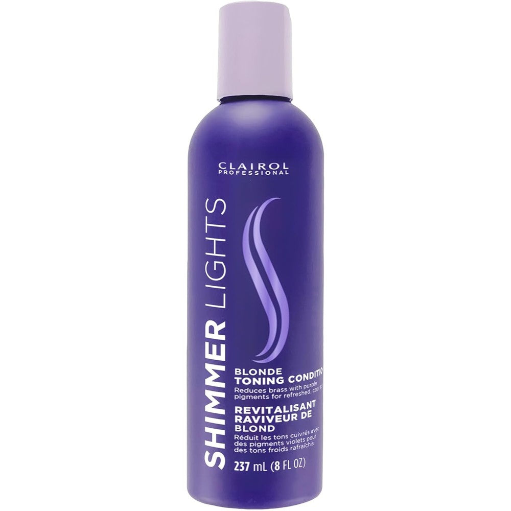 Clairol Professional Shimmer Lights Purple Conditioner front view