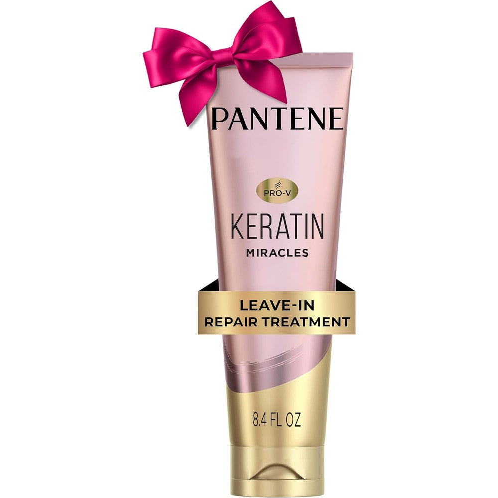 Pantene Keratin Leave-In Conditioner 8.4 Fluid Ounce bottle front view