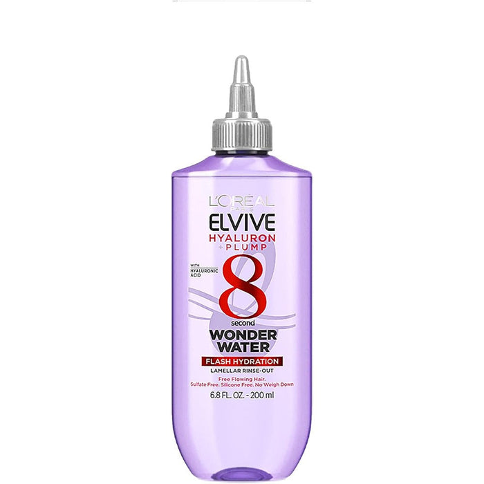 L'Oreal Paris Elvive Hyaluron Plump Wonder Water front view bottle packaging