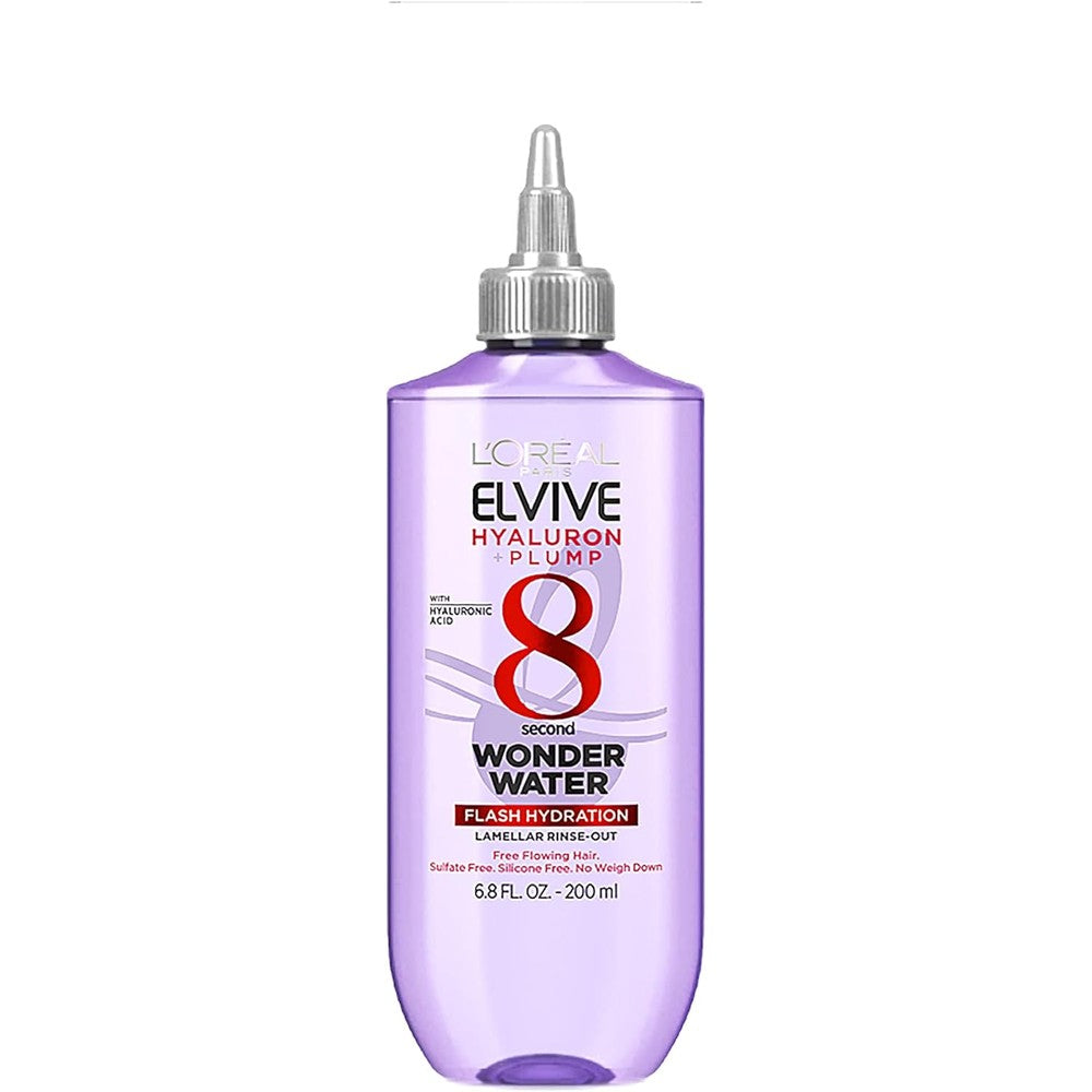 L'Oreal Paris Elvive Hyaluron Plump Wonder Water front view bottle packaging