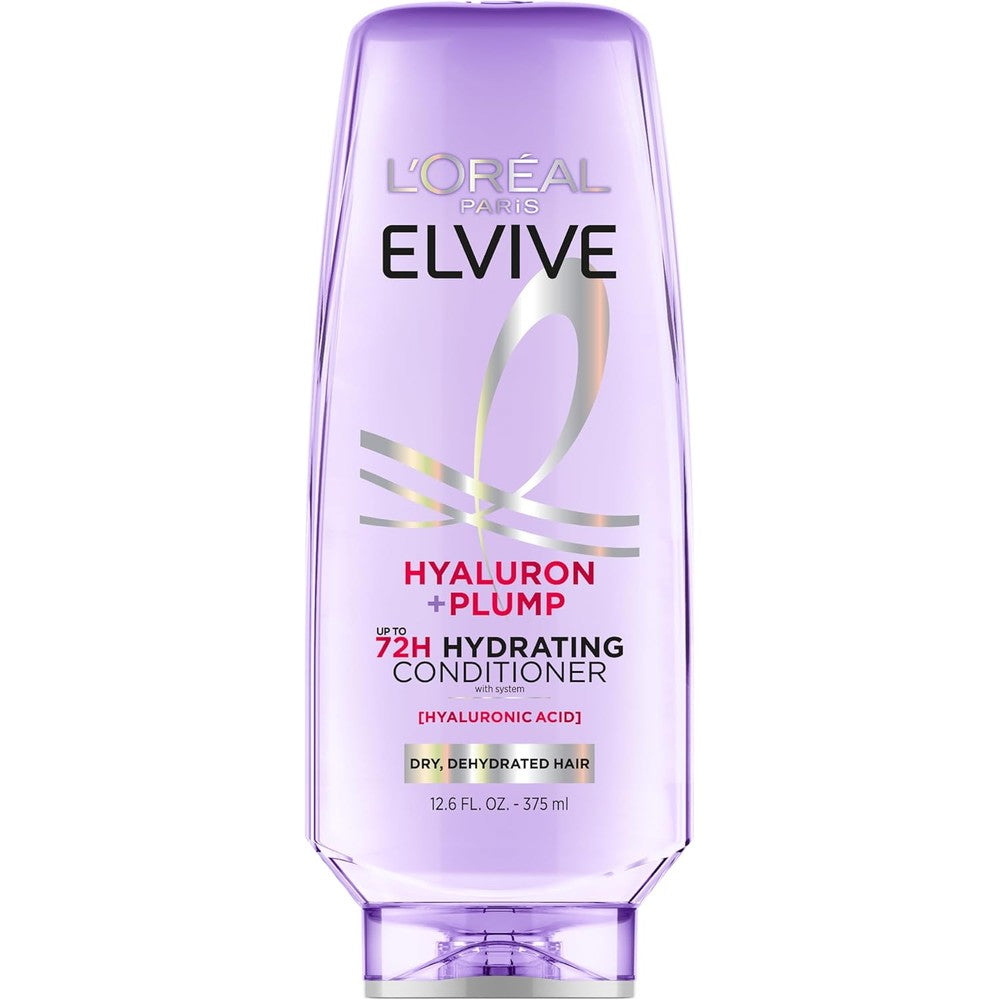L'Oreal Paris Elvive Hyaluron Plump Hydrating Conditioner front view bottle