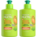 Garnier Fructis Sleek and Shine Leave In Conditioning Cream twin pack front view