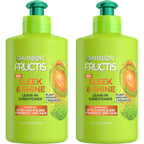 Garnier Fructis Sleek and Shine Leave In Conditioning Cream twin pack front view
