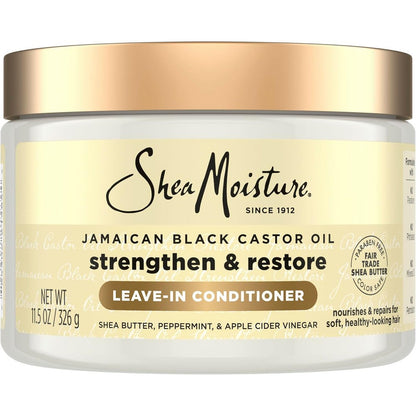 Shea Moisture Jamaican Black Castor Oil Leave In Conditioner bottle front view