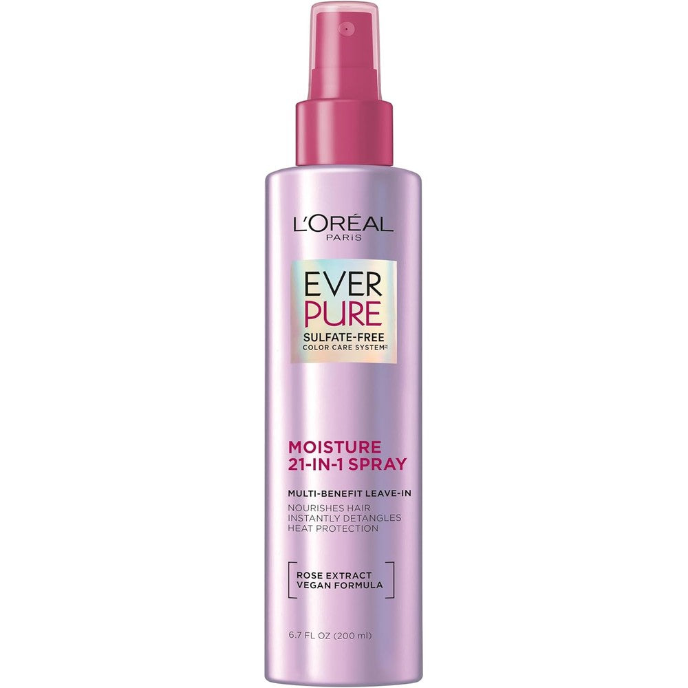 L'Oreal Paris EverPure 21-in-1 leave-in conditioner front view bottle