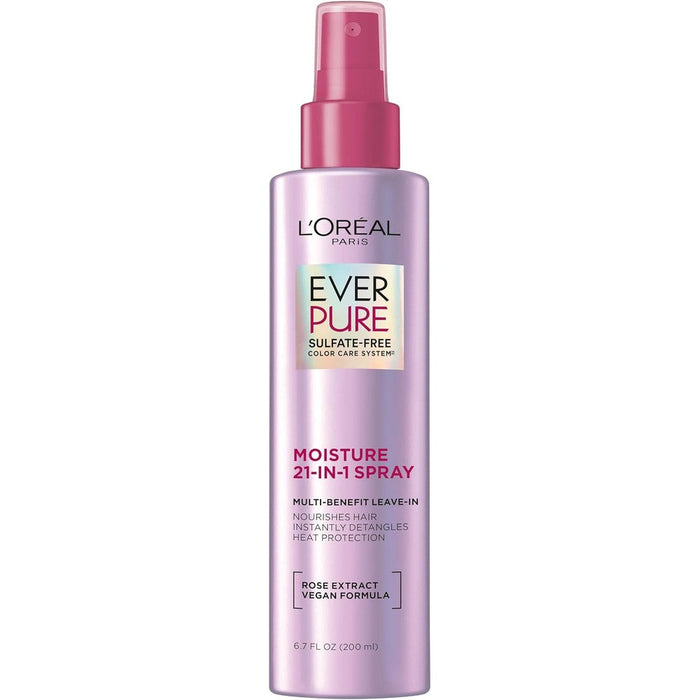 L'Oreal Paris EverPure 21-in-1 leave-in conditioner front view bottle