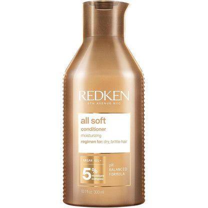 Redken All Soft Conditioner 10.1 Fluid Ounces front view for dry hair